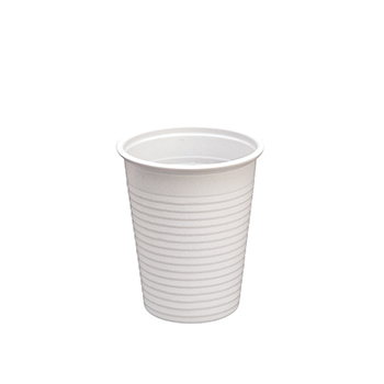 Bicchiere plastica bianco 200cc