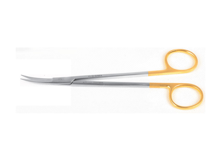 KELLY C.T. SCISSORS - curved - acute - 16 cm