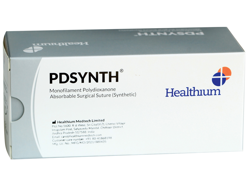 SUTURE ASS. PDSYNTH gauge 0, bend 1/2, needle 30 mm - 70 cm - purple