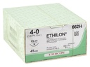 ETHICON ETHILON SINGLE THREAD SUTURE - 4/0 needle 19 mm