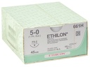 ETHICON ETHILON SINGLE THREAD SUTURE - 5/0 needle 19 mm