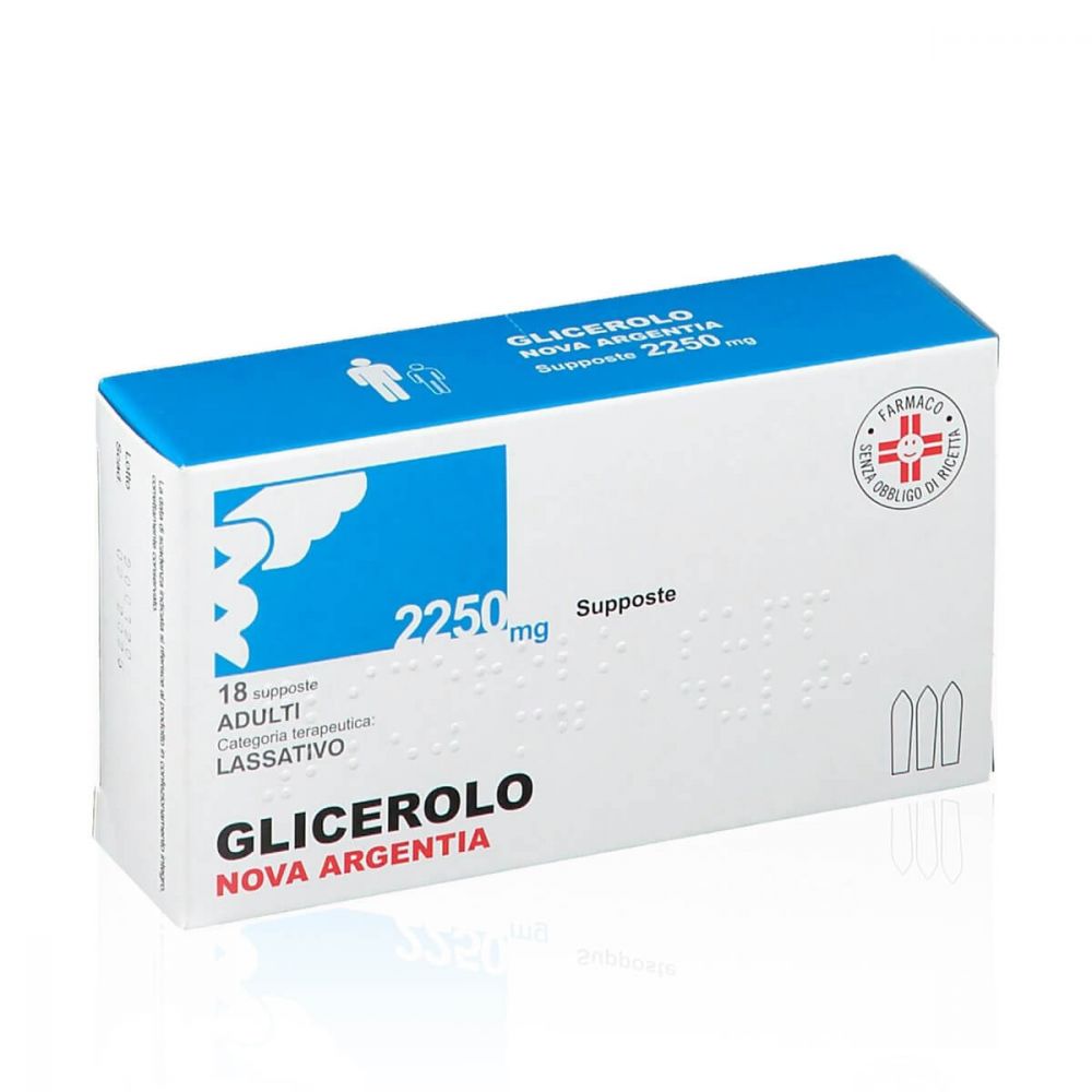 Adult glycerol suppositories (18 pieces)

