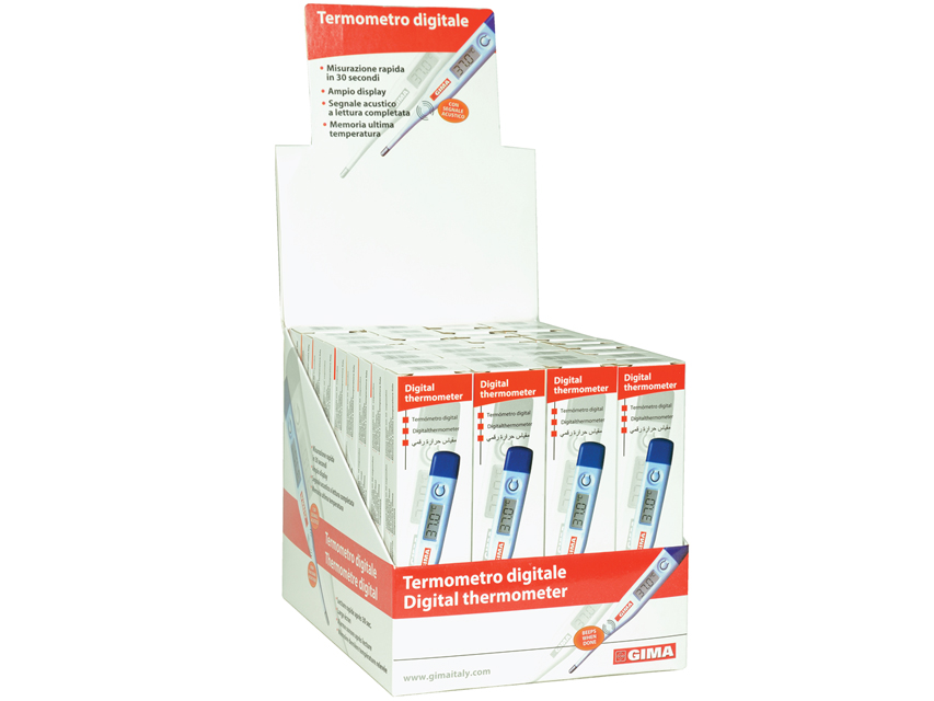 DIGITAL THERMOMETER °C in display case