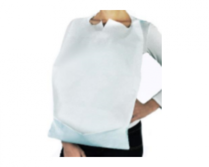 Polythene bib w/pocket collection 10cm 38x68cm