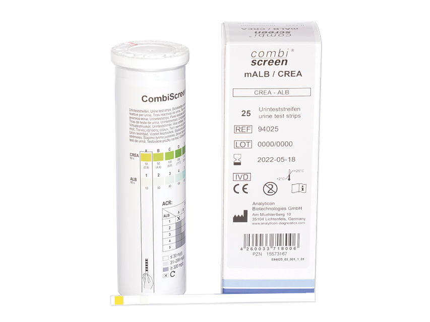 COMBI SCREEN mALB/CREA for microalbuminuria