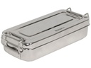 STAINLESS STEEL BOX 18x8x4cm - with handles
