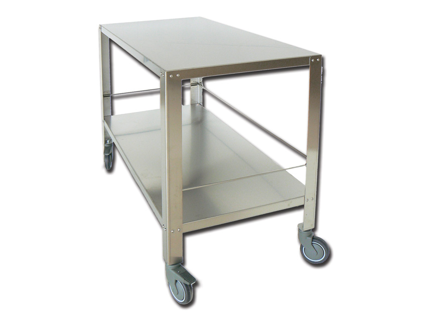 INSTRUMENTARY TABLE - 2 shelves