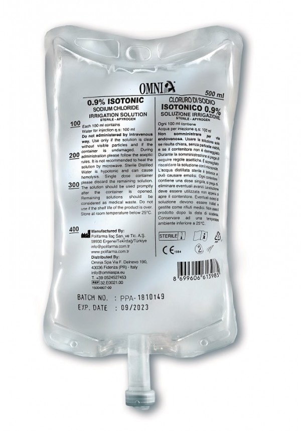 Sodium chloride 0.9% plastic bag 5000 ml
