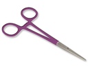 RIGHT EMOSTATIC PLIP - purple rings - 16 cm