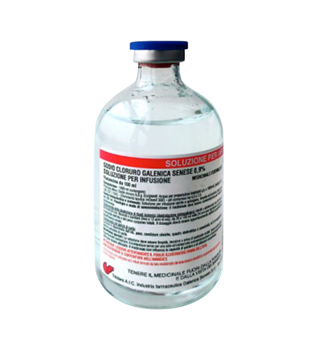 Sodium chloride 0.9% glass bottle 250 ml
