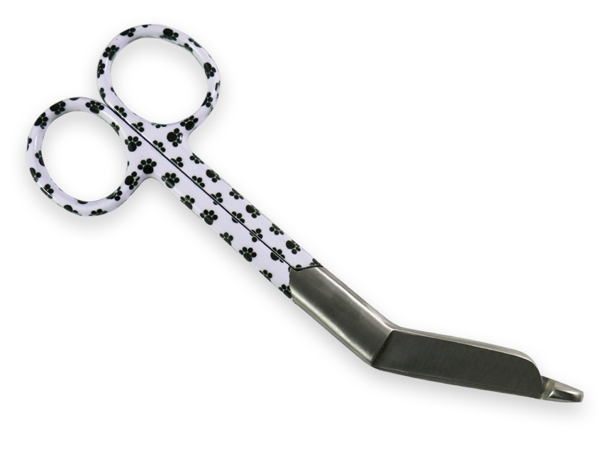 BANDING SCISSORS - fancy footprints - 14 cm