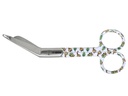 STAINLESS STEEL SCISSORS FOR CLOTHING - caterpillar pattern - 14 cm