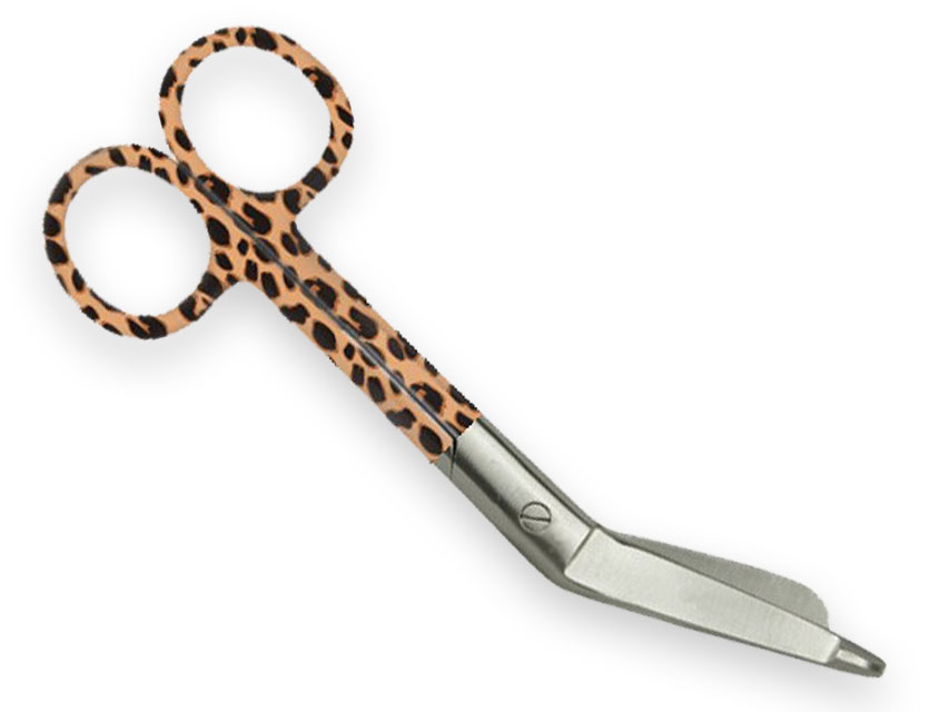 CLOTHING SCISSORS - leopard pattern - 14 cm