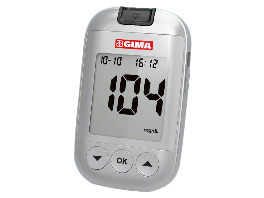 COMPLETE GLUCOMETER KIT GIMA Bluetooth mg/dl - GB, FR, ES, IT
