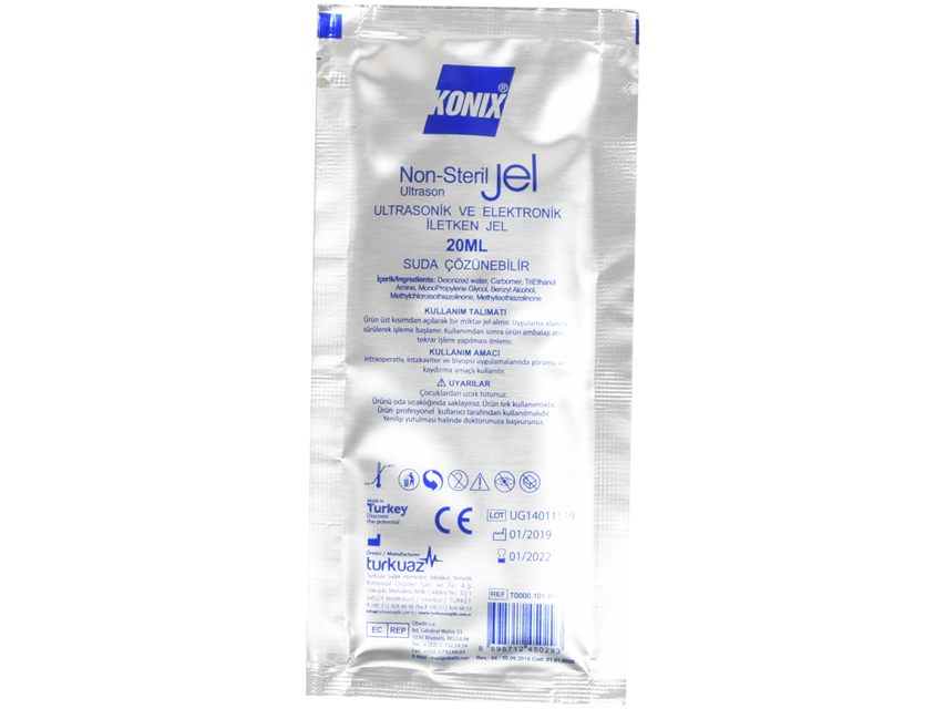 TRANSPARENT ULTRASOUNDS GEL - sachet 20ml