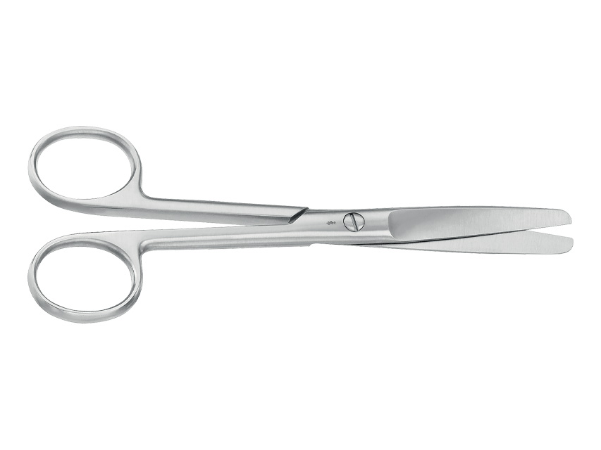 AESCULAP SURGICAL SCISSORS - straight - blunt tips - 15 cm - BC315R
