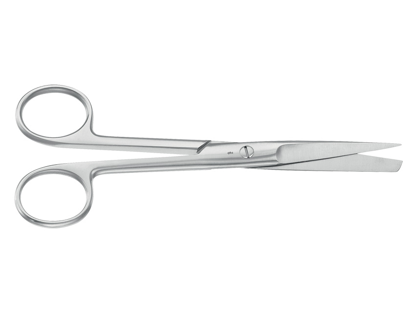 AESCULAP SURGICAL SCISSORS - straight - alternate tips - 16.5 cm - BC326R