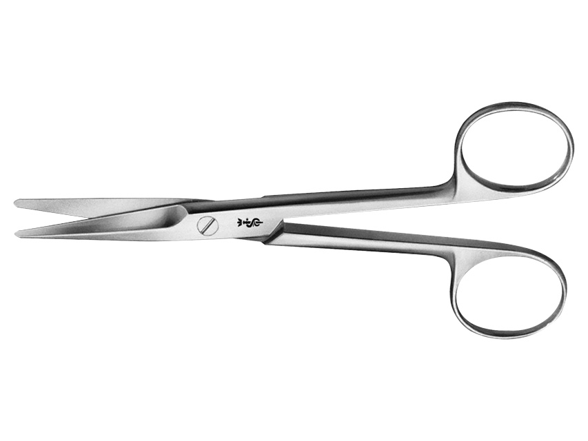 MAYO AESCULAP SCISSORS - straight - blunt points - 15.5 cm - BC545R