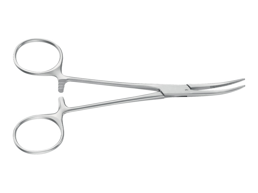KELLY AESCULAP EMOSTATIC PLIPPER - curved - blunt tips - 14 cm - BH135R