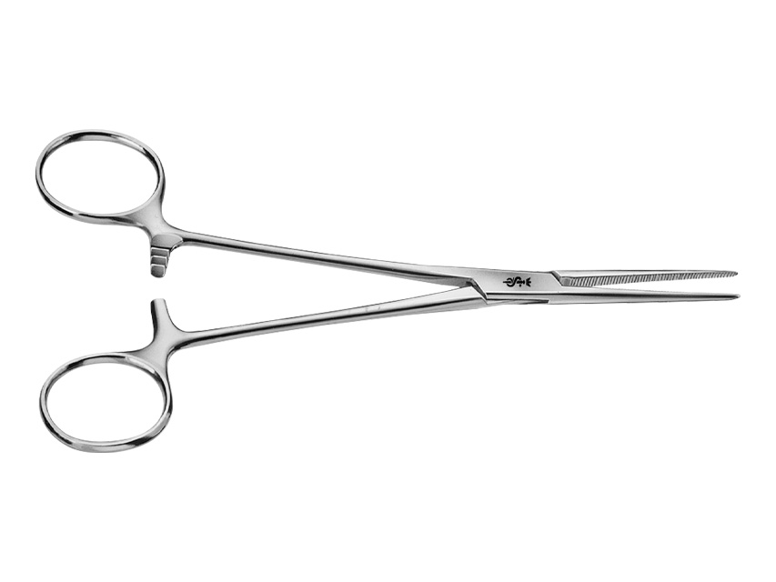 CRILE EMOSTATIC PLIP AESCULAP - straight - blunt tips - 16 cm - BH166R