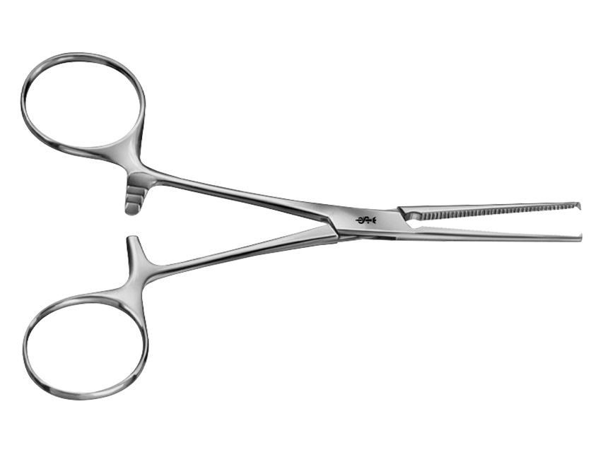 KOCHER AESCULAP EMOSTATIC PLIPPER - straight - teeth 1x2 - 14 cm - BH614R