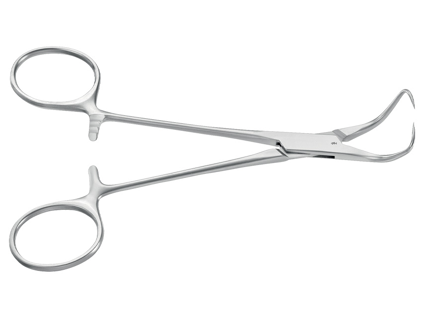 BACKHAUS AESCULAP PLIERS - curved - acute points - 13.5 cm - BF433R