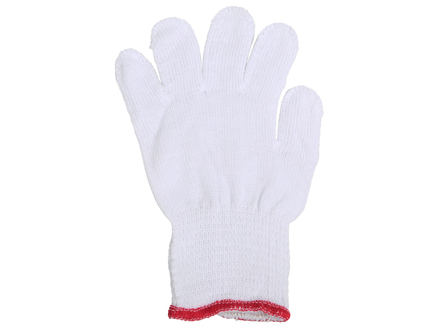 COTTON GLOVES - size 6.5 - white