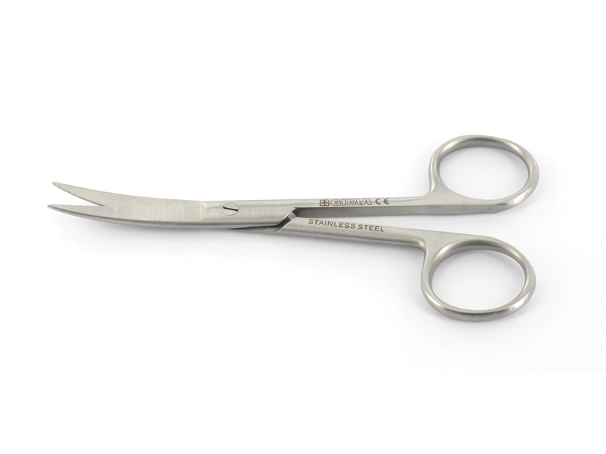 CURVED SCISSORS - acute points - 11.5 cm
