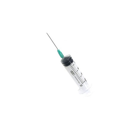 Syringe cc 10 with needle g21 central cone