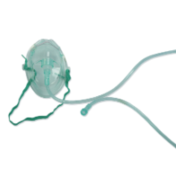 Maschera per ossigenoterapia non sterile con tubo da 210 cm