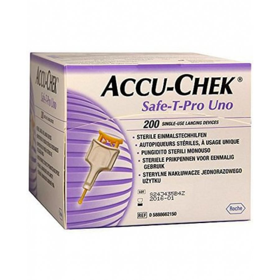 Accu-Chek Safe-T-Pro Uno lancets conf.200pcs