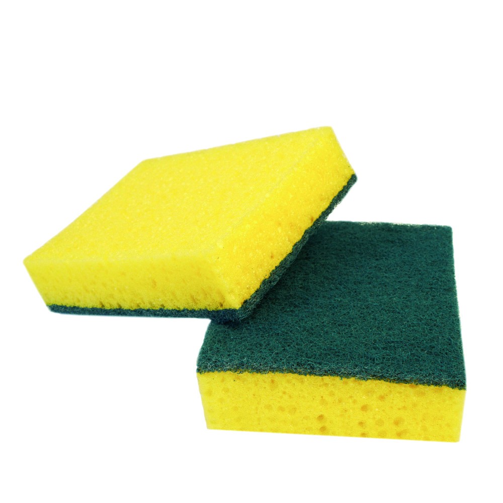 Spugna abrasiva giallo verde XXL 12,5x8,2x4cm