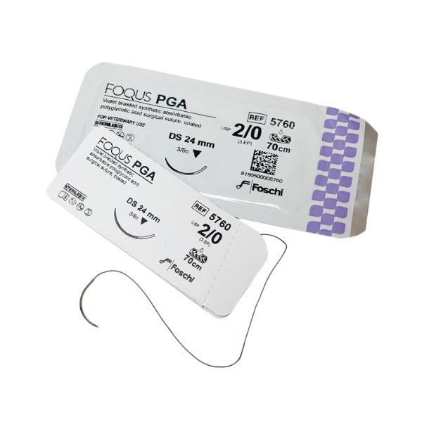 Biolong suture DS24 USP 2-0 cm.70 - 3/8 monofilament needle