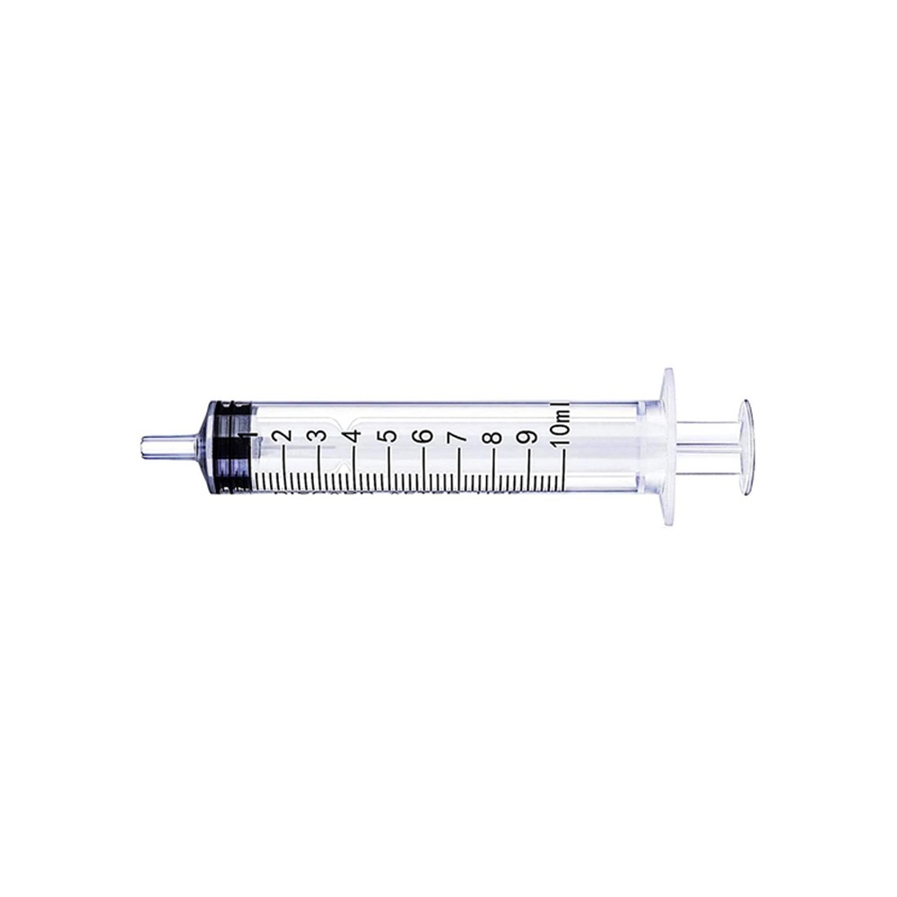 Syringe cc 10 central cone s/needle