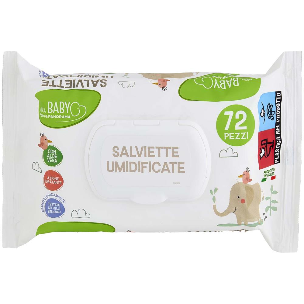 Salviette umidificate Baby milleusi  conf.72 pz con tappo