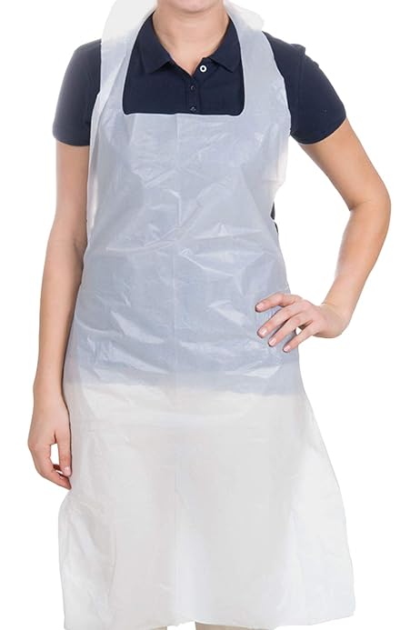 White LDPE apron 70x120cm
