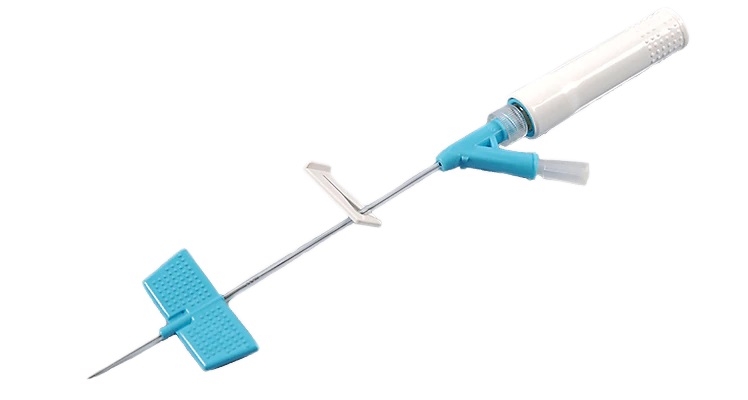 Saf T-Intima 2-way y-catheter 22 g blue

