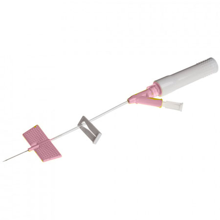 Saf T-intima 2-way y-catheter 20 g pink
