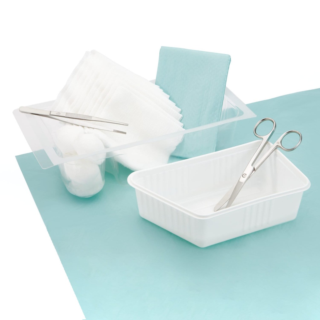 Kit medicazione con telo sterile