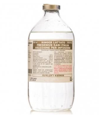 Ringer lactate glass bottle 500 ml Baxter
