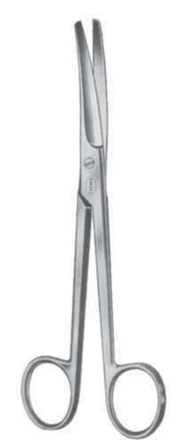 Mayo curved surgical scissors 15.5 cm