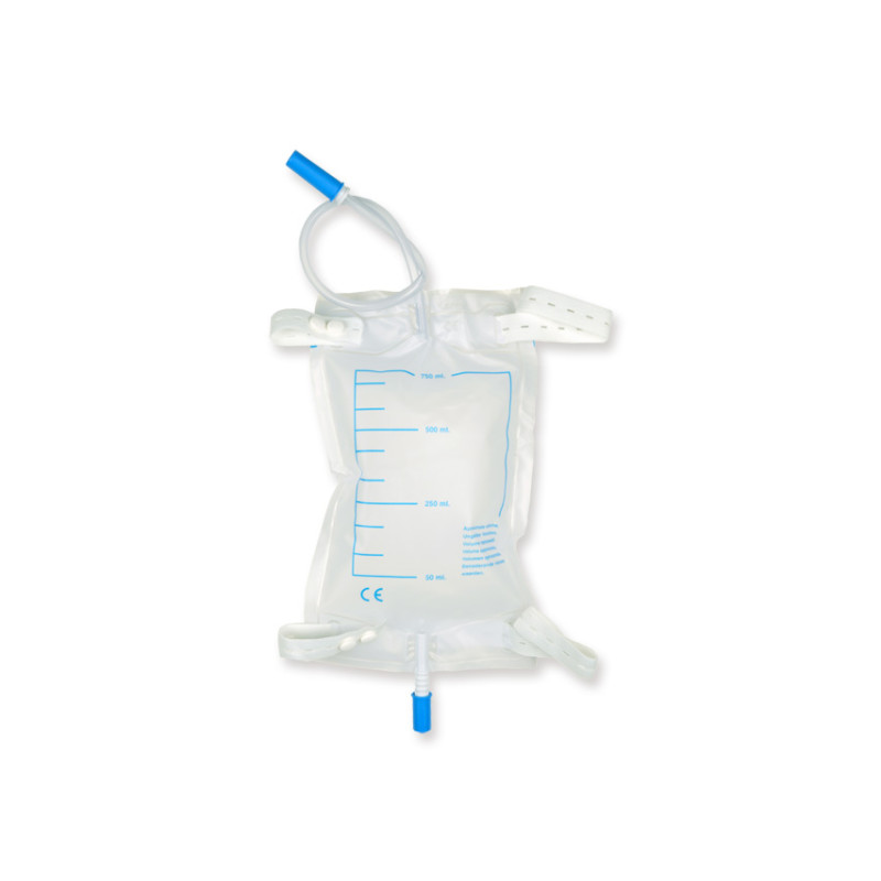 Sterile leg bag 750 ml tube 35 cm
