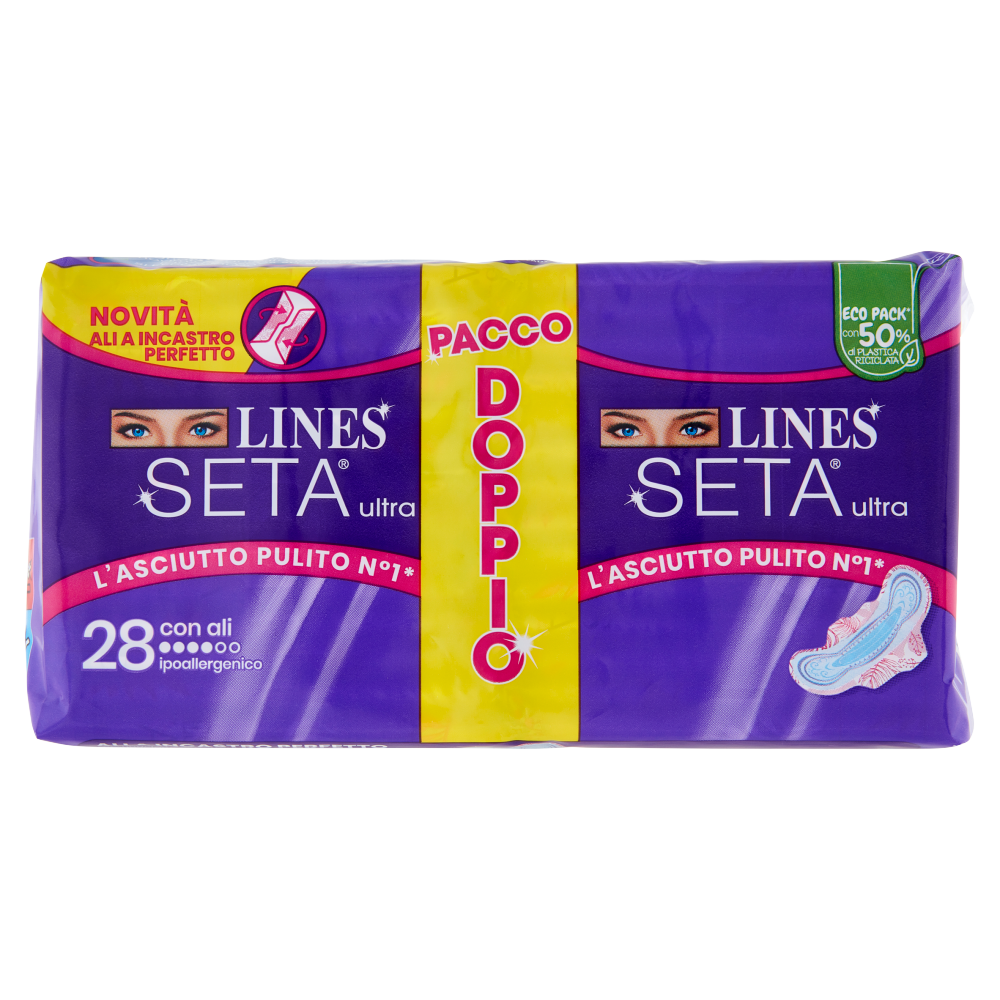 Lines Silk Ultra Tampons with wings - 28pcs