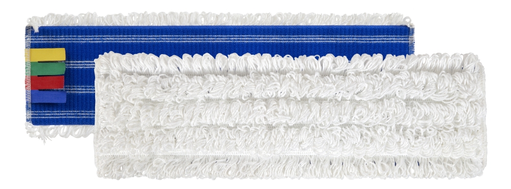 Ricambio sistema a strappo microriccio bianco con supporto blu cm.40