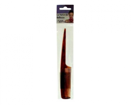Hairpiu tail comb 21x2,6cm assorted colours