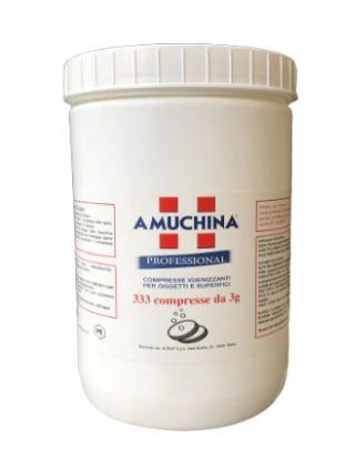 3.3 g disinfectant tablets (in 1 kg tin)
