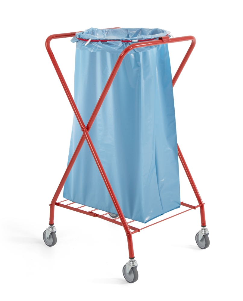 Dust 120 lt round fixed trolley