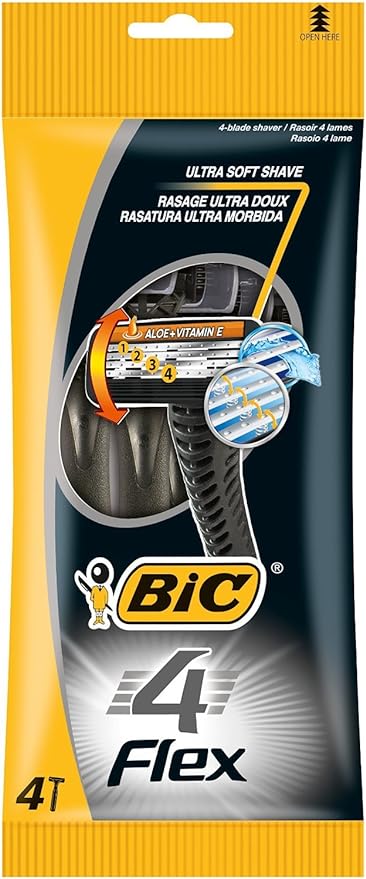 Bic flex four-blade razors