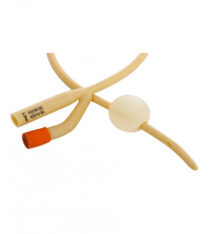 2-way silicone latex foley catheter 41 cm ch 18 balloon 5/15 ml