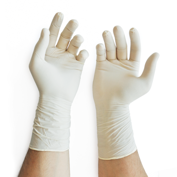 Sterile latex surgical gloves w/powder tg. 8